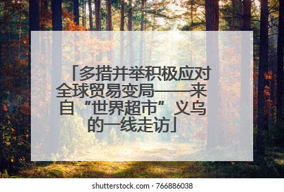 多措并举积极应对全球贸易变局——来自“世界超市”义乌的一线走访