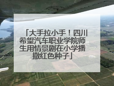 大手拉小手！四川希望汽车职业学院师生用情景剧在小学播撒红色种子