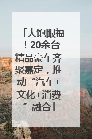 大饱眼福！20余台精品豪车齐聚嘉定，推动“汽车+文化+消费”融合