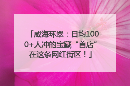 威海环翠：日均1000+人冲的宝藏“首店”在这条网红街区！