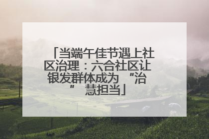 当端午佳节遇上社区治理：六合社区让银发群体成为 “治” 慧担当