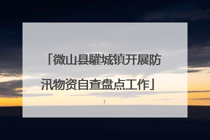 微山县驩城镇开展防汛物资自查盘点工作