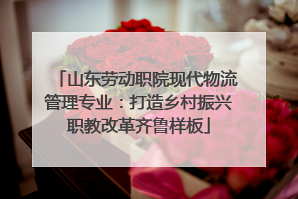 山东劳动职院现代物流管理专业：打造乡村振兴职教改革齐鲁样板