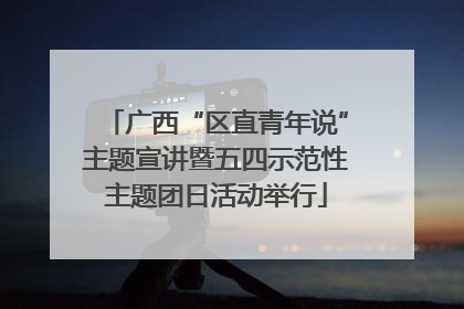 广西“区直青年说”主题宣讲暨五四示范性主题团日活动举行