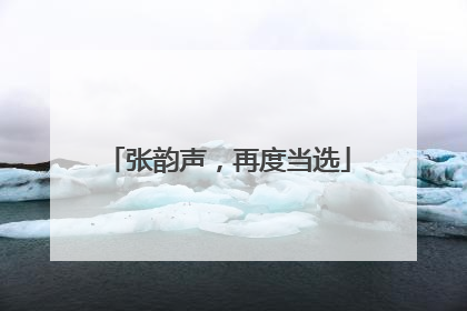 张韵声，再度当选