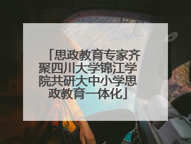 思政教育专家齐聚四川大学锦江学院共研大中小学思政教育一体化
