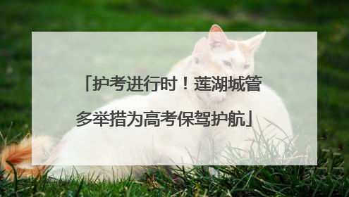 护考进行时！莲湖城管多举措为高考保驾护航