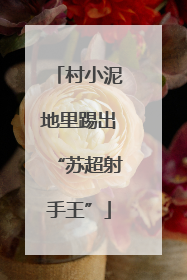 村小泥地里踢出“苏超射手王”
