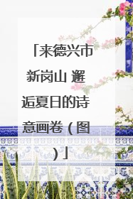 来德兴市新岗山 邂逅夏日的诗意画卷（图）
