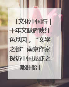 文化中国行｜千年文脉辉映红色基因，“文学之都”南京作家探访中国龙虾之都盱眙