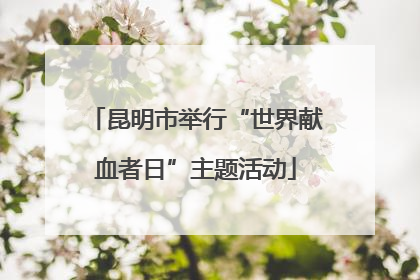 昆明市举行“世界献血者日”主题活动