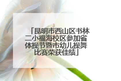 昆明市西山区书林二小福海校区参加省体操节暨市幼儿操舞比赛荣获佳绩