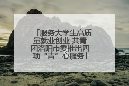 服务大学生高质量就业创业 共青团洛阳市委推出四项“青”心服务