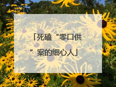 死磕“零口供”案的细心人
