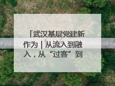 武汉基层党建新作为｜从流入到融入，从“过客”到“先锋” 武汉为流动党员筑起温暖之家