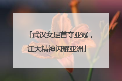 武汉女足首夺亚冠，江大精神闪耀亚洲