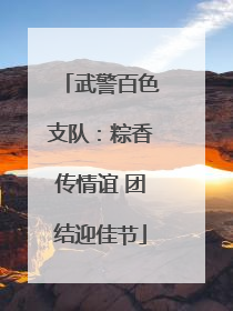 武警百色支队：粽香传情谊 团结迎佳节