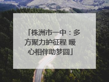 株洲市一中：多方聚力护征程 暖心相伴助梦圆