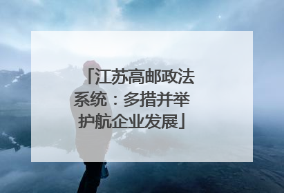 江苏高邮政法系统：多措并举护航企业发展