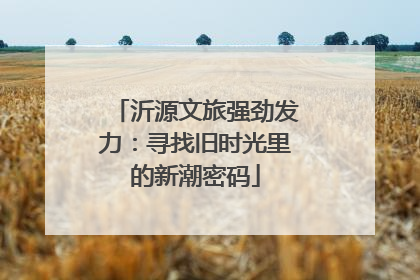 沂源文旅强劲发力：寻找旧时光里的新潮密码