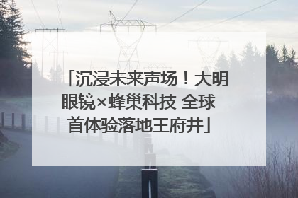 沉浸未来声场！大明眼镜×蜂巢科技 全球首体验落地王府井