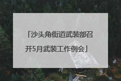 沙头角街道武装部召开5月武装工作例会