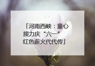 河南西峡：童心接力庆“六一” 红色薪火代代传