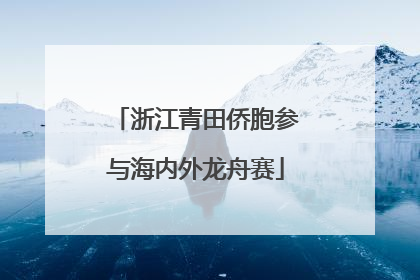 浙江青田侨胞参与海内外龙舟赛