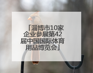 淄博市10家企业参展第42届中国国际体育用品博览会