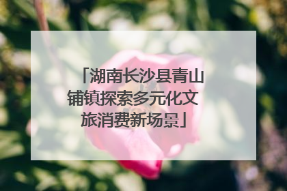 湖南长沙县青山铺镇探索多元化文旅消费新场景