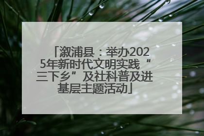 溆浦县：举办2025年新时代文明实践“三下乡”及社科普及进基层主题活动