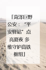 菏泽巨野公安：“平安驿站”点亮夏夜 多维守护高铁枢纽