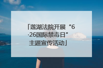 莲湖法院开展“6·26国际禁毒日”主题宣传活动