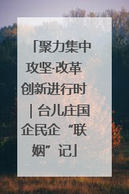 聚力集中攻坚·改革创新进行时｜台儿庄国企民企“联姻”记