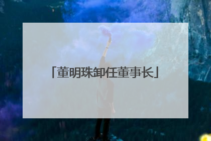 董明珠卸任董事长