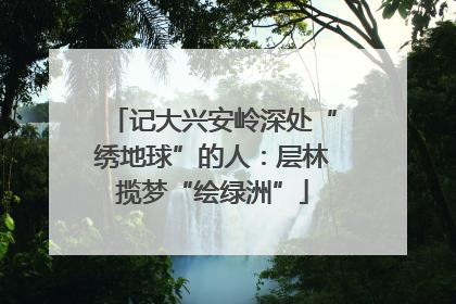 记大兴安岭深处“绣地球”的人：层林揽梦“绘绿洲”