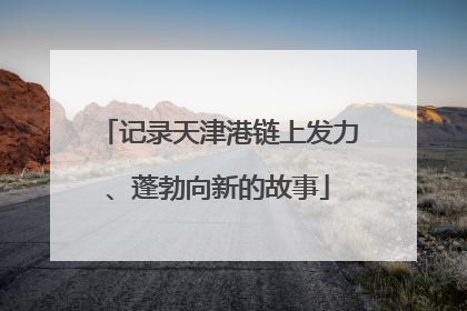 记录天津港链上发力、蓬勃向新的故事