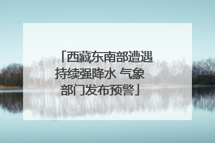 西藏东南部遭遇持续强降水 气象部门发布预警