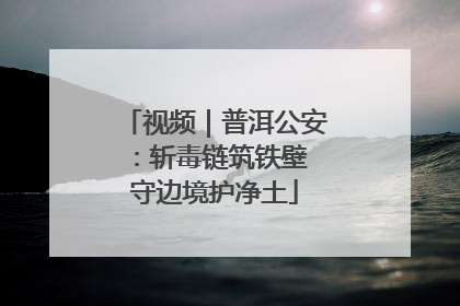 视频｜普洱公安：斩毒链筑铁壁 守边境护净土