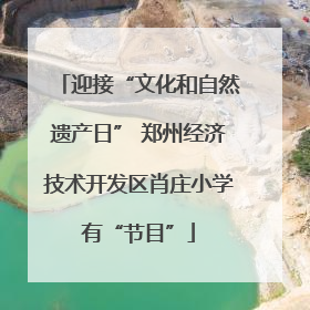 迎接“文化和自然遗产日” 郑州经济技术开发区肖庄小学有“节目”
