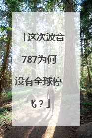 这次波音787为何没有全球停飞？