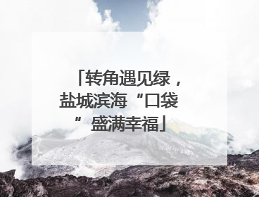 转角遇见绿，盐城滨海“口袋”盛满幸福