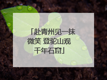 赴青州见一抹微笑 登驼山观千年石窟