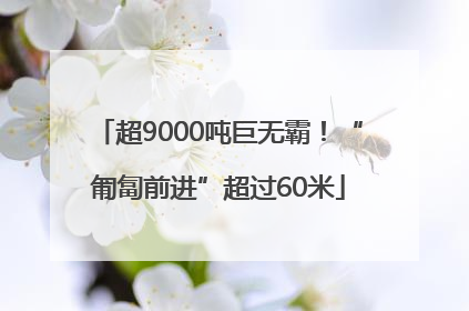 超9000吨巨无霸！“匍匐前进”超过60米