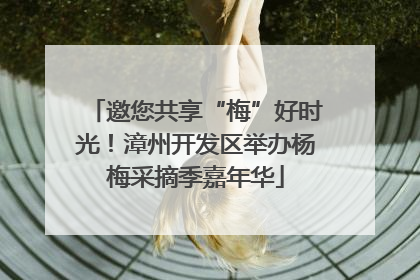 邀您共享“梅”好时光！漳州开发区举办杨梅采摘季嘉年华