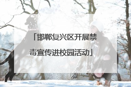 邯郸复兴区开展禁毒宣传进校园活动