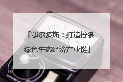 鄂尔多斯：打造柠条绿色生态经济产业链