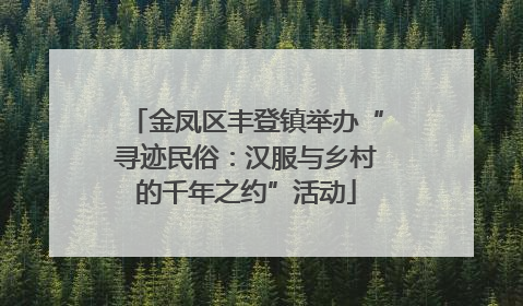 金凤区丰登镇举办“寻迹民俗：汉服与乡村的千年之约”活动