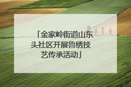 金家岭街道山东头社区开展鲁绣技艺传承活动