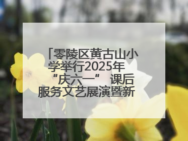 零陵区黄古山小学举行2025年“庆六一” 课后服务文艺展演暨新队员入队仪式